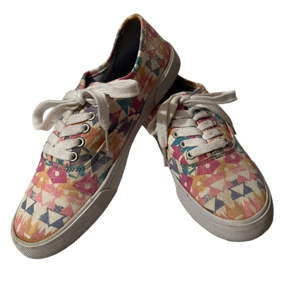 Aeropostale Multicolored Aztec Design Sneakers Size 8